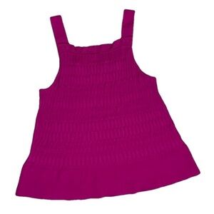 ⭐️ Banana Republic pink smocked sweater tank top- size S/P